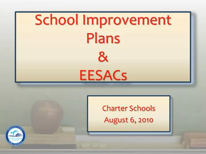 school improvement plans eesacs