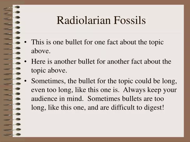 radiolarian fossils