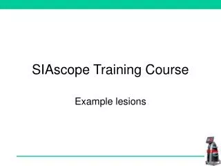 SIAscope Training Course