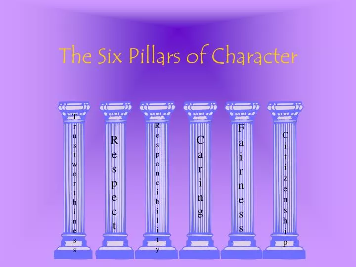 the six pillars of character