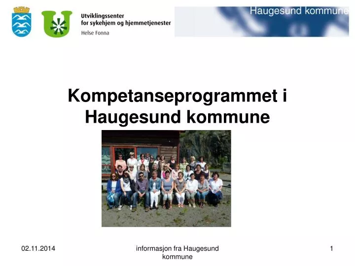 kompetanseprogrammet i haugesund kommune