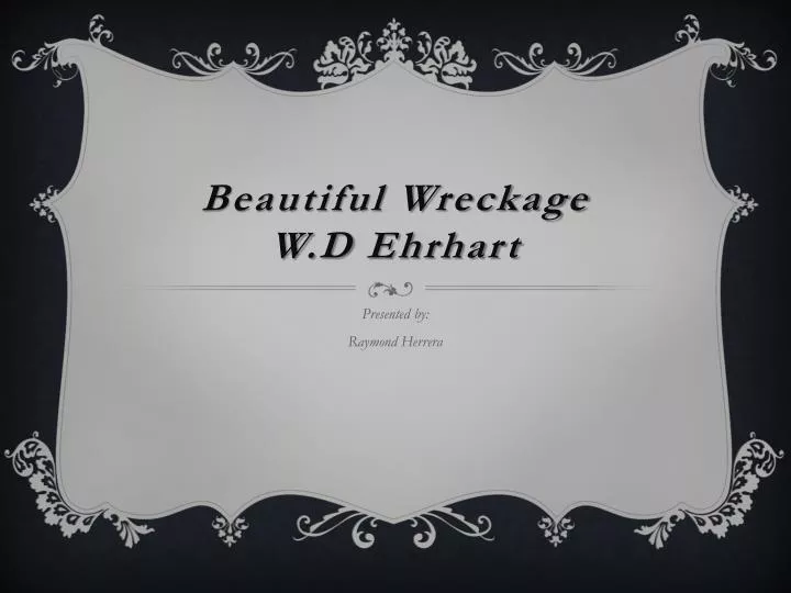 beautiful wreckage w d ehrhart