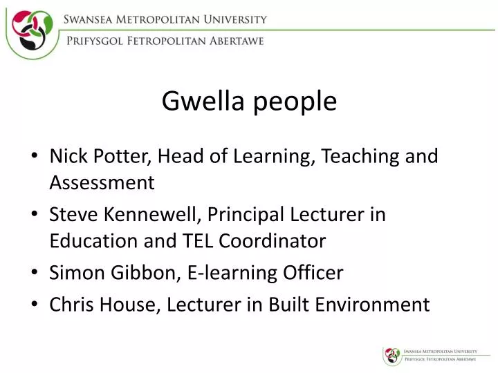 gwella people