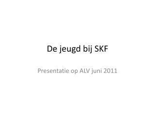 de jeugd bij skf