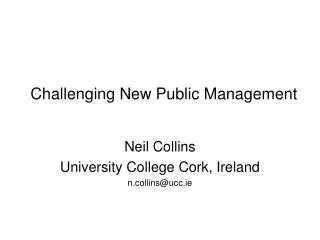 Challenging New Public Management