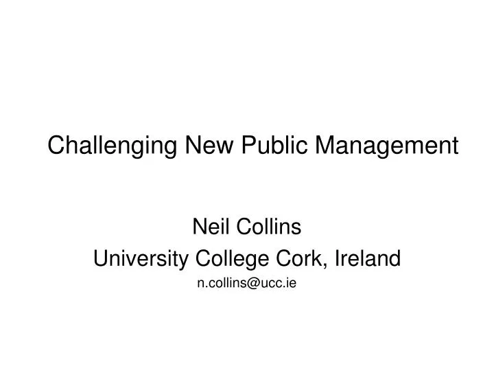 challenging new public management
