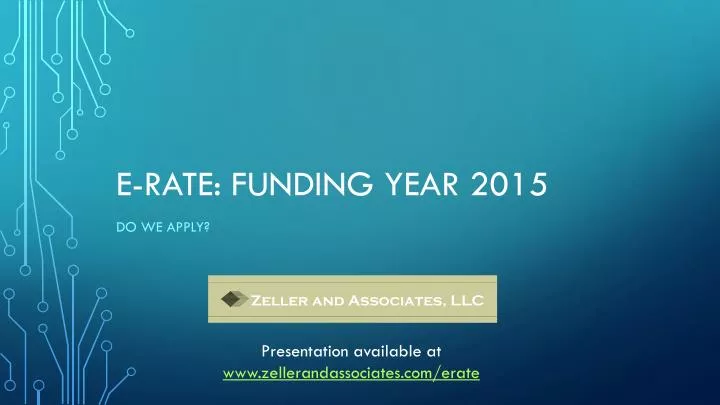 e rate funding year 2015