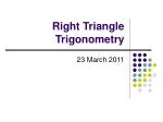 Right Triangle Trigonometry - slide 1