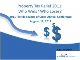 Property Tax Relief 2011: Who Wins ? Who Loses ?
