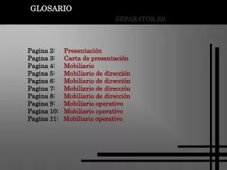 glosario
