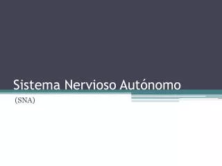sistema nervioso aut nomo