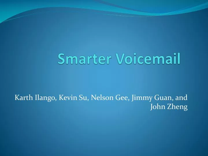 smarter voicemail