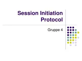 session initiation protocol