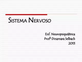 s istema n ervoso