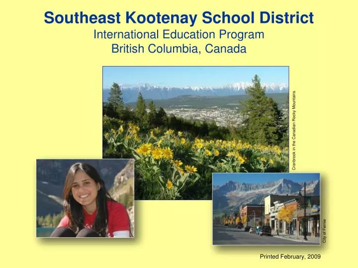southeast kootenay school district international education program british columbia canada