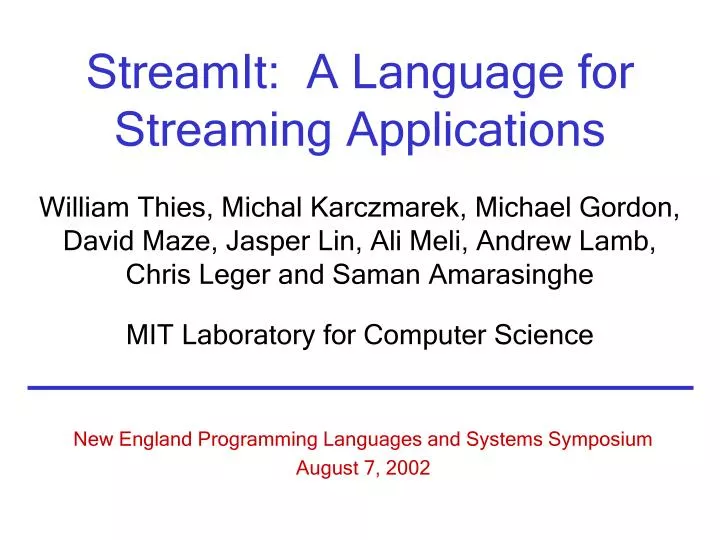 streamit a language for streaming applications