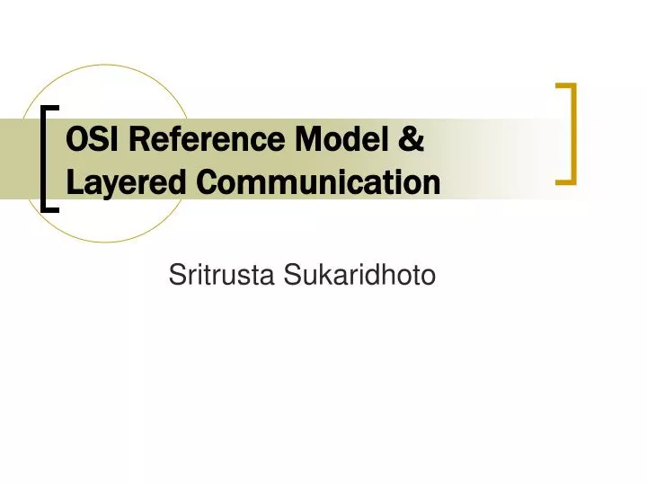osi reference model layered communication