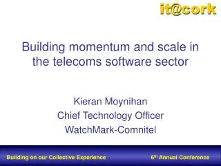 building momentum and scale in the telecoms software sector