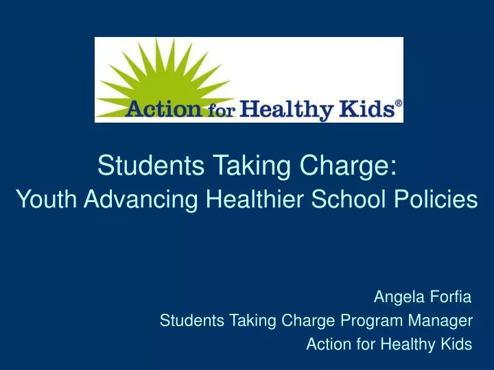 students taking charge youth advancing healthier school policies