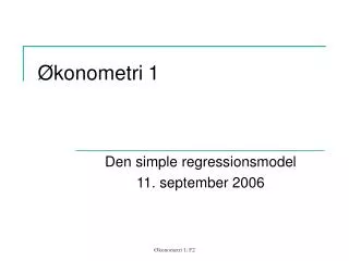 konometri 1