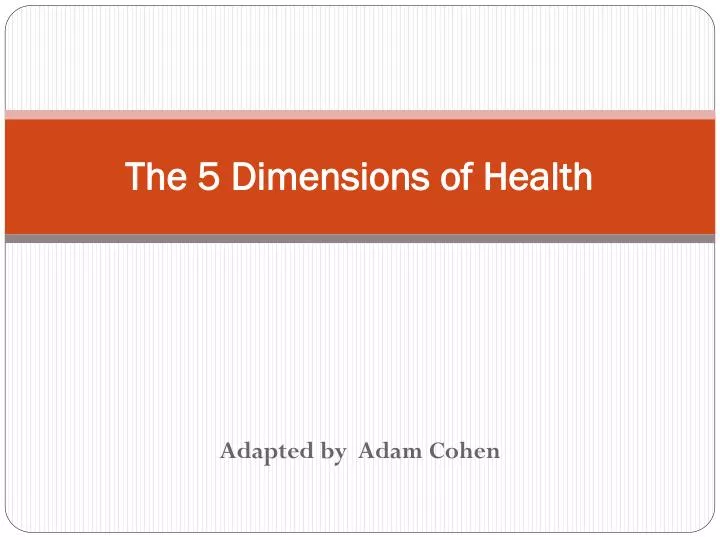 the 5 dimensions of health