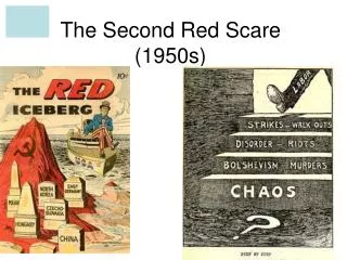 The Second Red Scare (1950s)