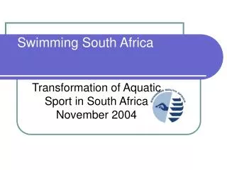 Swimming South Africa