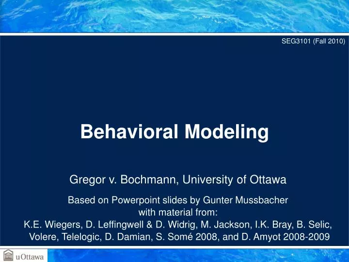 behavioral modeling