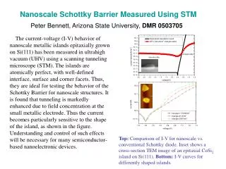 Nanoscale Schottky Barrier Measured Using STM