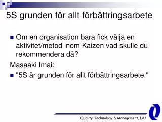 5s grunden f r allt f rb ttringsarbete