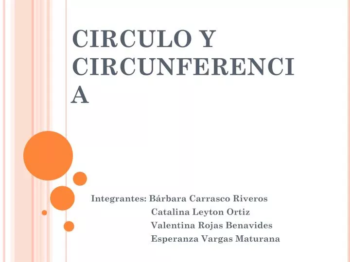 circulo y circunferencia