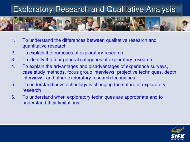 exploratory research and qualitative analysis