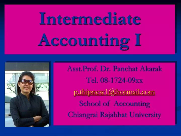 PPT - Intermediate Accounting I PowerPoint Presentation, Free Download ...