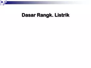 dasar rangk listrik