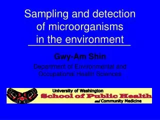 Sampling and detection of microorganisms in the environment