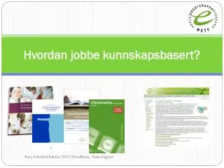 hvordan jobbe kunnskapsbasert