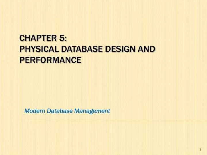 modern database management