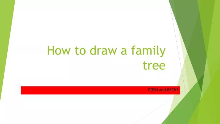 how to draw a family tree
