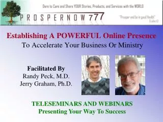 Establishing A POWERFUL Online Presence To Accelerate Your Business Or Ministry