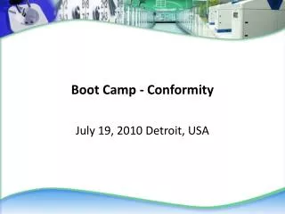 Boot Camp - Conformity