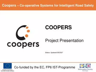 COOPERS Project Presentation Status: Updated 08/2007