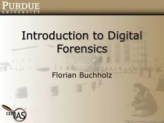 Introduction to Digital Forensics