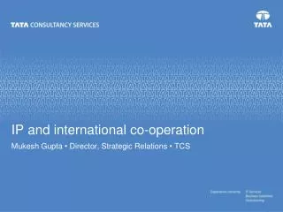 ip and international co operation