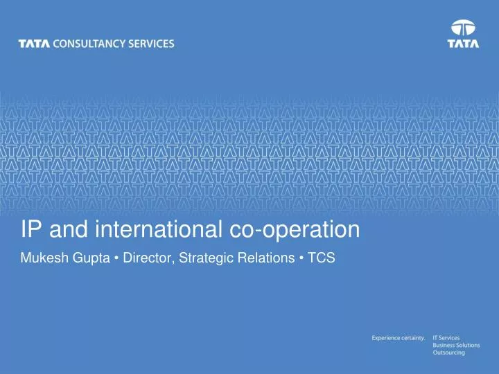ip and international co operation