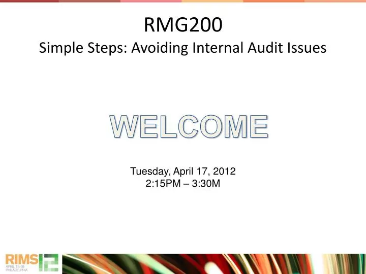rmg200 simple steps avoiding internal audit issues