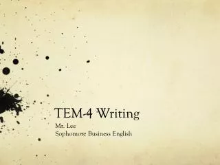 TEM-4 Writing