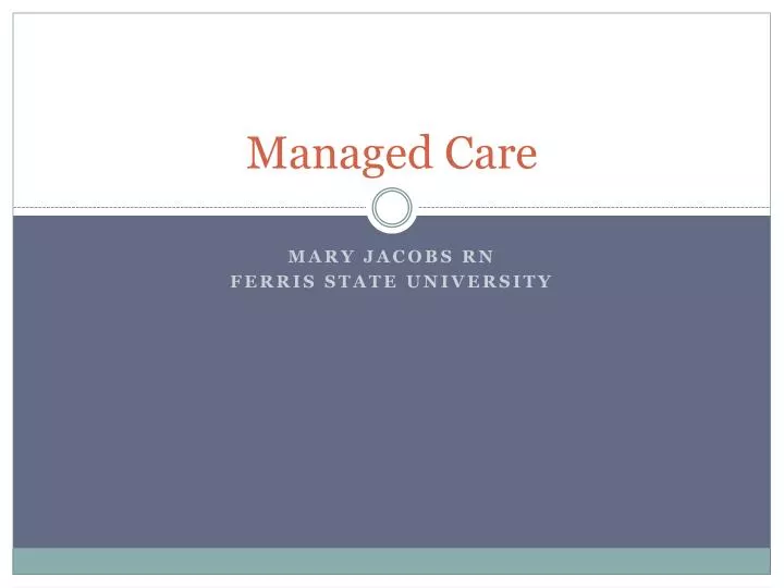 managed care