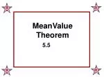 Understanding the Mean Value Theorem for Derivatives - slide 1