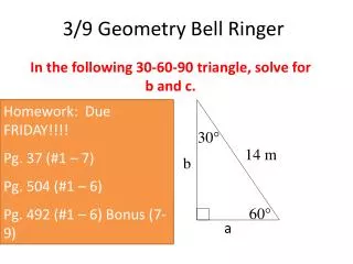 3/9 Geometry Bell Ringer