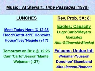 Music: Al Stewart, Time Passages (1978)